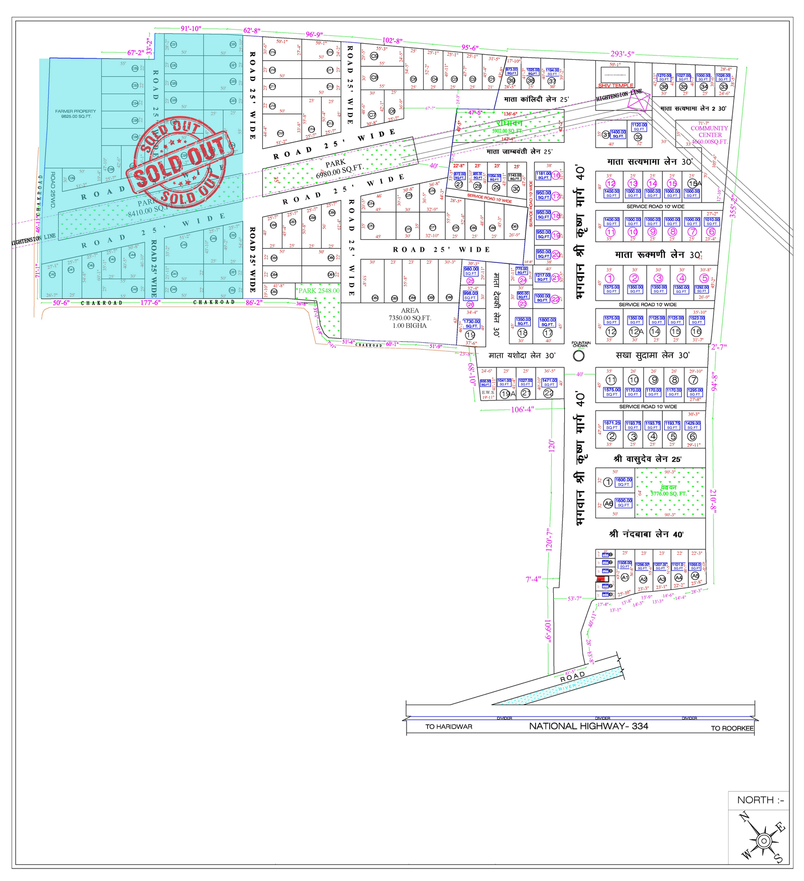 Shree Hari Enclave site layout plan